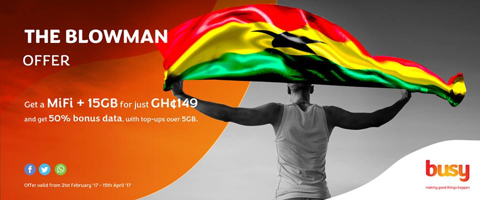 It has Just Begun, don’t be left out....  
#BlowUpWithBusy4G
#BUSYGH
#MakingGoodThingsHappen