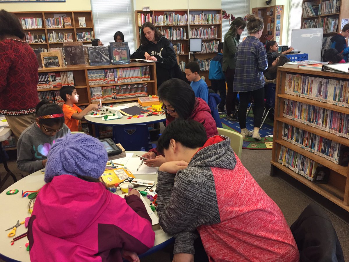 reneehobbs's tweet photo. It's stop-motion animation at the @provcomlib with @comedy1613 & @PCFFri #libraryfilmed https://t.co/GcanhlIBR5