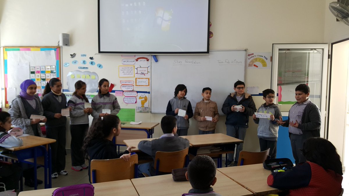Grade six learners thought out of the box in order to present and demonstrate their stories @DawhaHighSchool