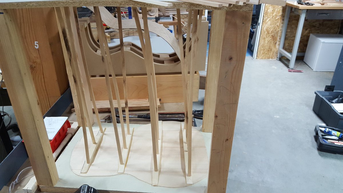 Maestro_Wilson's tweet photo. DIY Go bar clamping system for bracing. Gonna save us hours in set up/clamping time!! #wahlukestrong https://t.co/gHUc1IwiK6