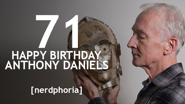 Happy Birthday to the man behind the golden mask! Anthony Daniels!  