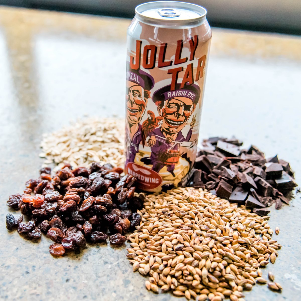 WarpedWing's tweet photo. Oatmeal. Raisins. Rye malt. Baker's chocolate.
Jolly Tar. #whatsinyourbeer #shareapintmakeafriend https://t.co/nXLJET6bXz