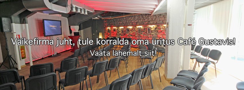 Ideaalne ruum korraldamaks üritusi väiksematele seltskondadele - Gafe Gustav! Loe lisaks ning tule meile külla! ow.ly/iiY3309dpZv