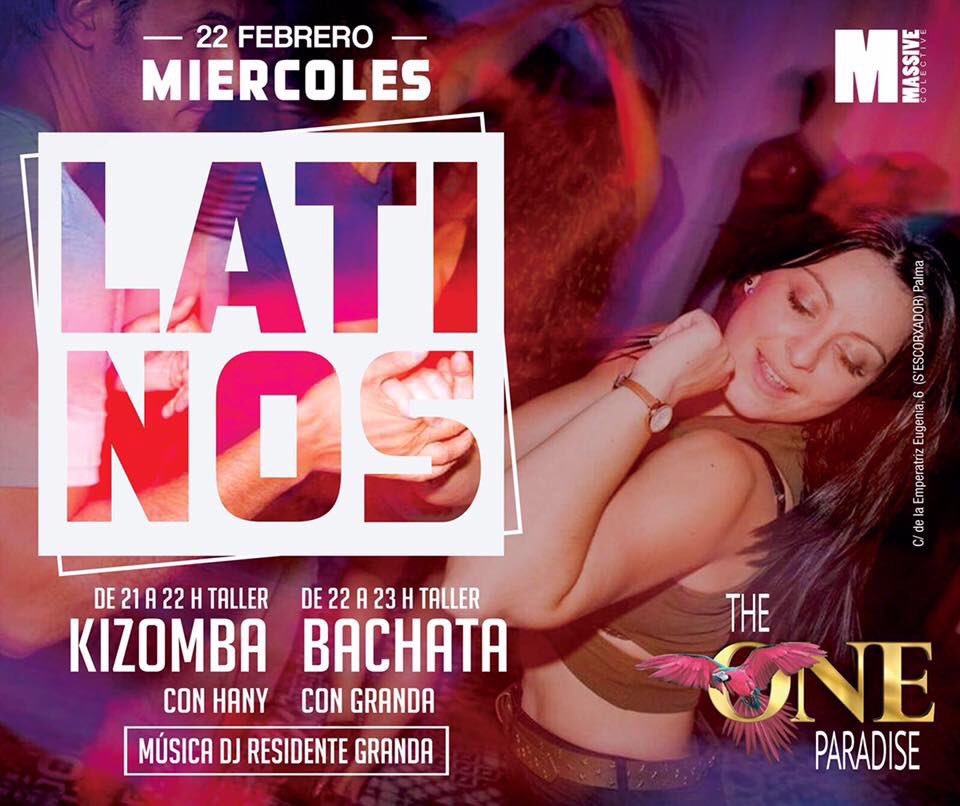 theone_palma's tweet photo. La mejor sala de baila de #Mallorca tiene preparado esta semana... #bachata #salsa #kizomba #EricaPonce https://t.co/YcVss3u3py