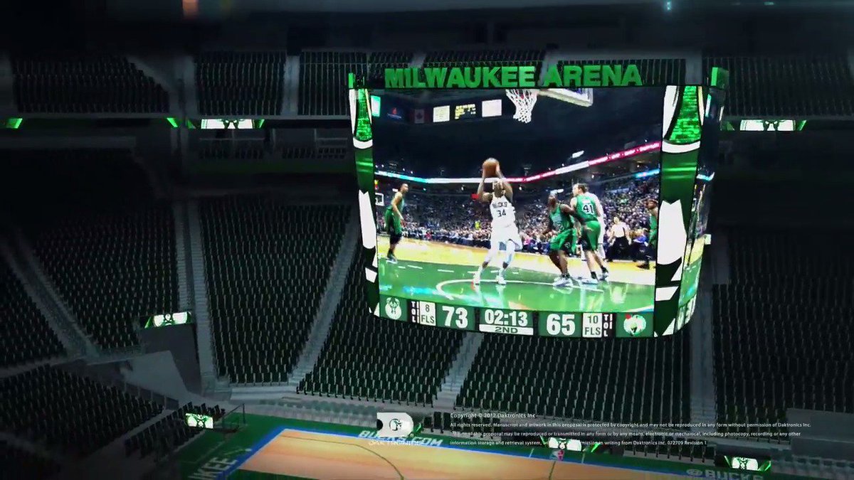 Introducing The NBA's Largest Equilateral Scoreboard Only At The @WisconsinESC!!  #BuildTheFuture https://t.co/YByhC4ldjF