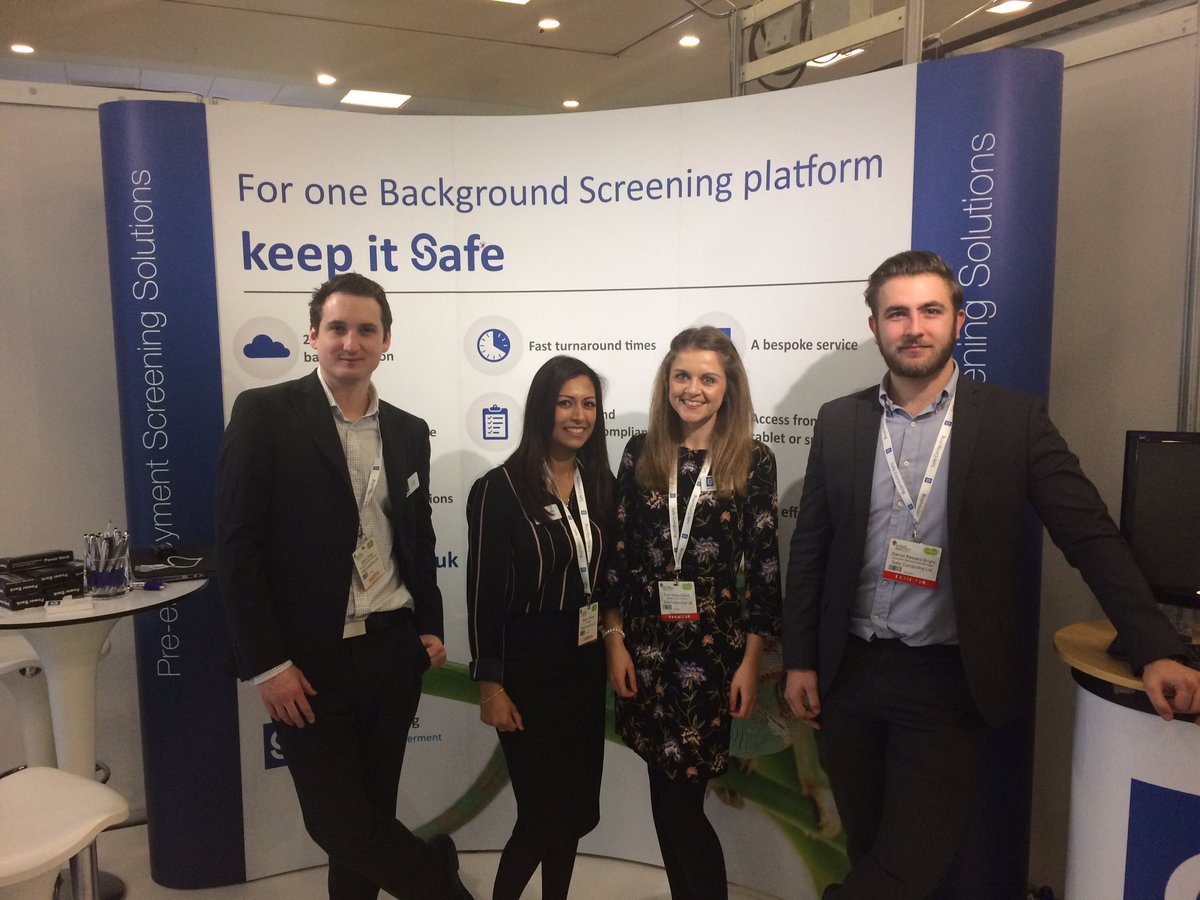 StephenCHolden's tweet image. Day One of In House Recruitment Expo is drawing to a close, come & visit the Safe Screening team tomorrow! Stand 96 #HR #Recruitment #IHRE17