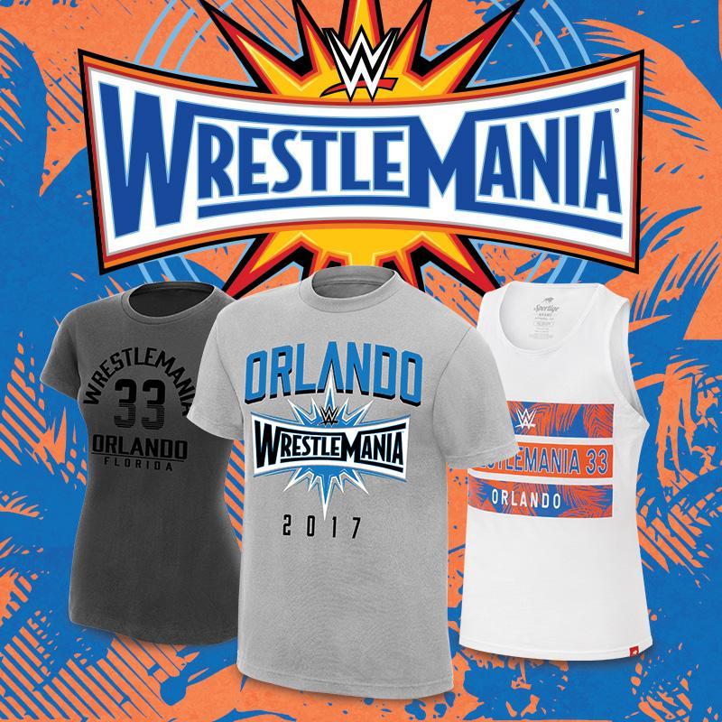WWEShop's tweet image. New #Wrestlemania merchandise just added! Gear up early for The Showcase of the Immortals at #WWEShop.
wwe.me/jdVJGR
#WWE