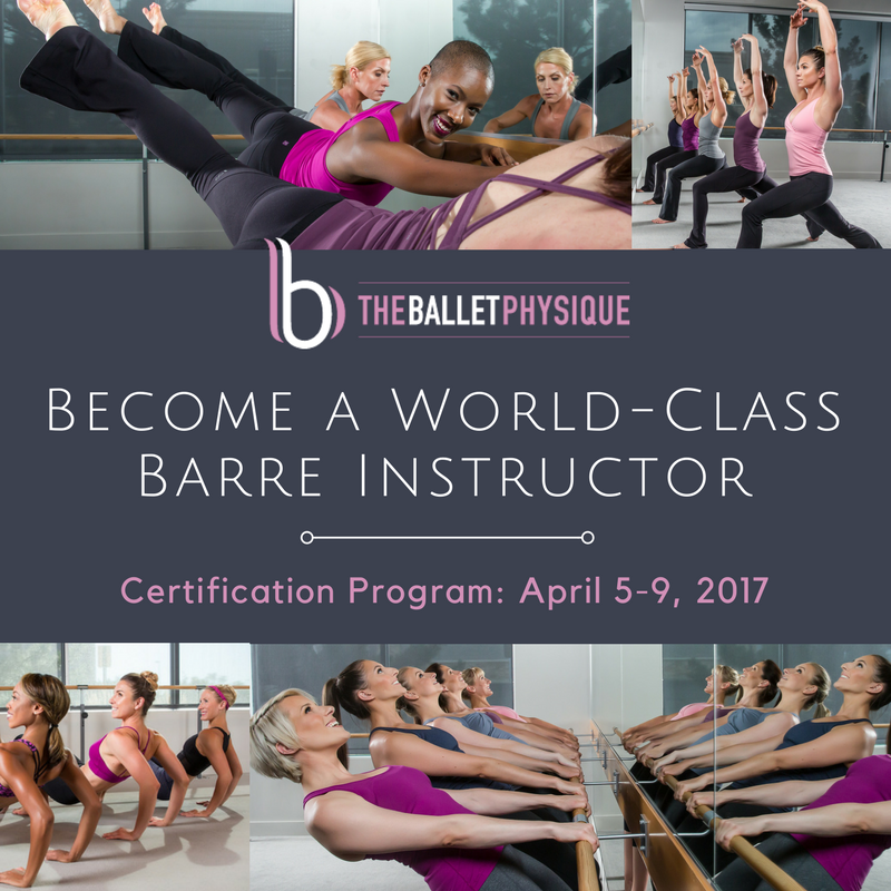 Register by March 1st to receive $100 off our Barre Certification Course! 
See one of our Front Barre Specialists to get info or sign up.