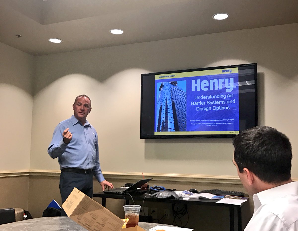 Big thanks to @TheHenryCompany for keeping us informed on Air Barrier Systems! #CEU #Architecture