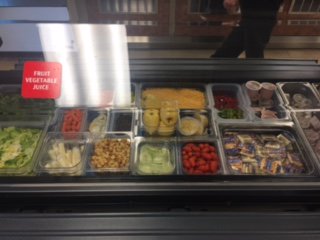 News Flash!   Salad Bar has been created.   Entree choice only, NO ala carte.    #eatin'healthyatR-7