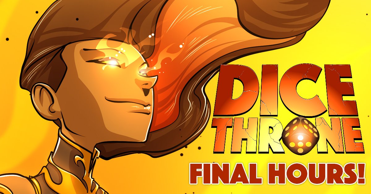 DiceThrone's tweet photo. #DiceThroneFinalHours Last chance for #kickstarter exclusives and $11 off MSRP! Plus a #Contest! #tabletop #games #giveaway https://t.co/2NhKA1NSHU