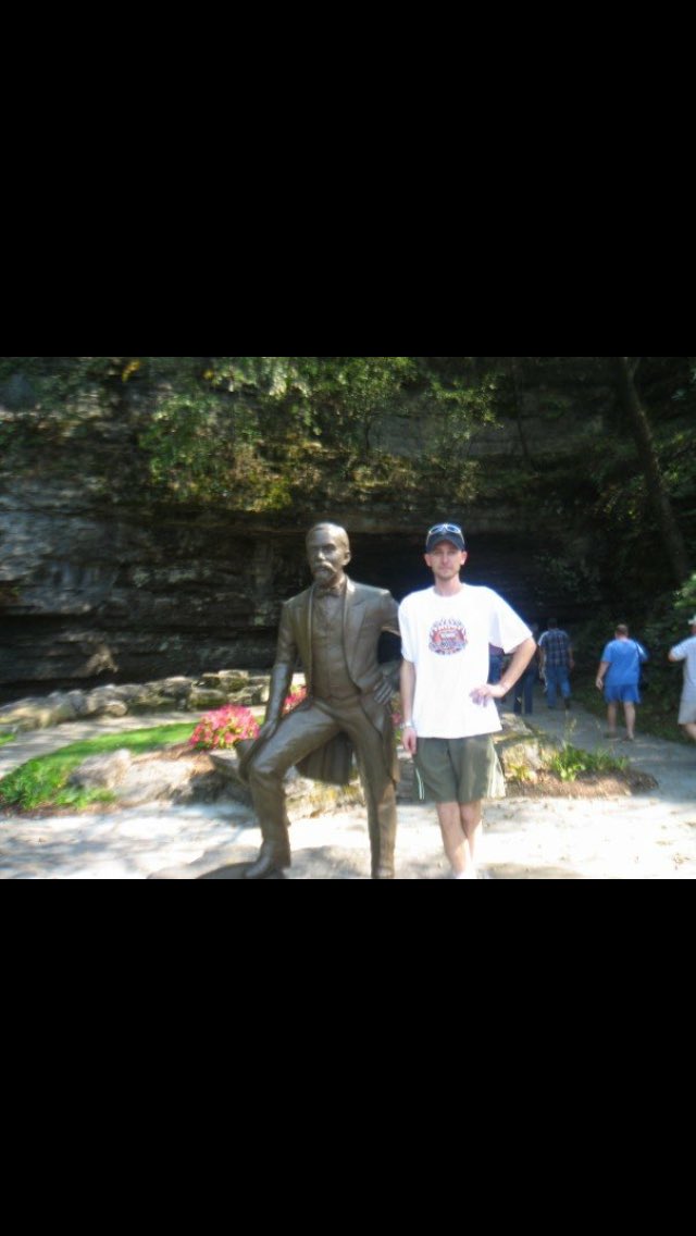 Nols11's tweet photo. @Country104 #HangingWithJack literally!!
Me in Lynchburg Tn where the man himself made his whiskey :) https://t.co/uK2yfkSKtV
