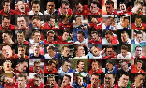 Happy birthday Phil Jones and his many, many faces. 