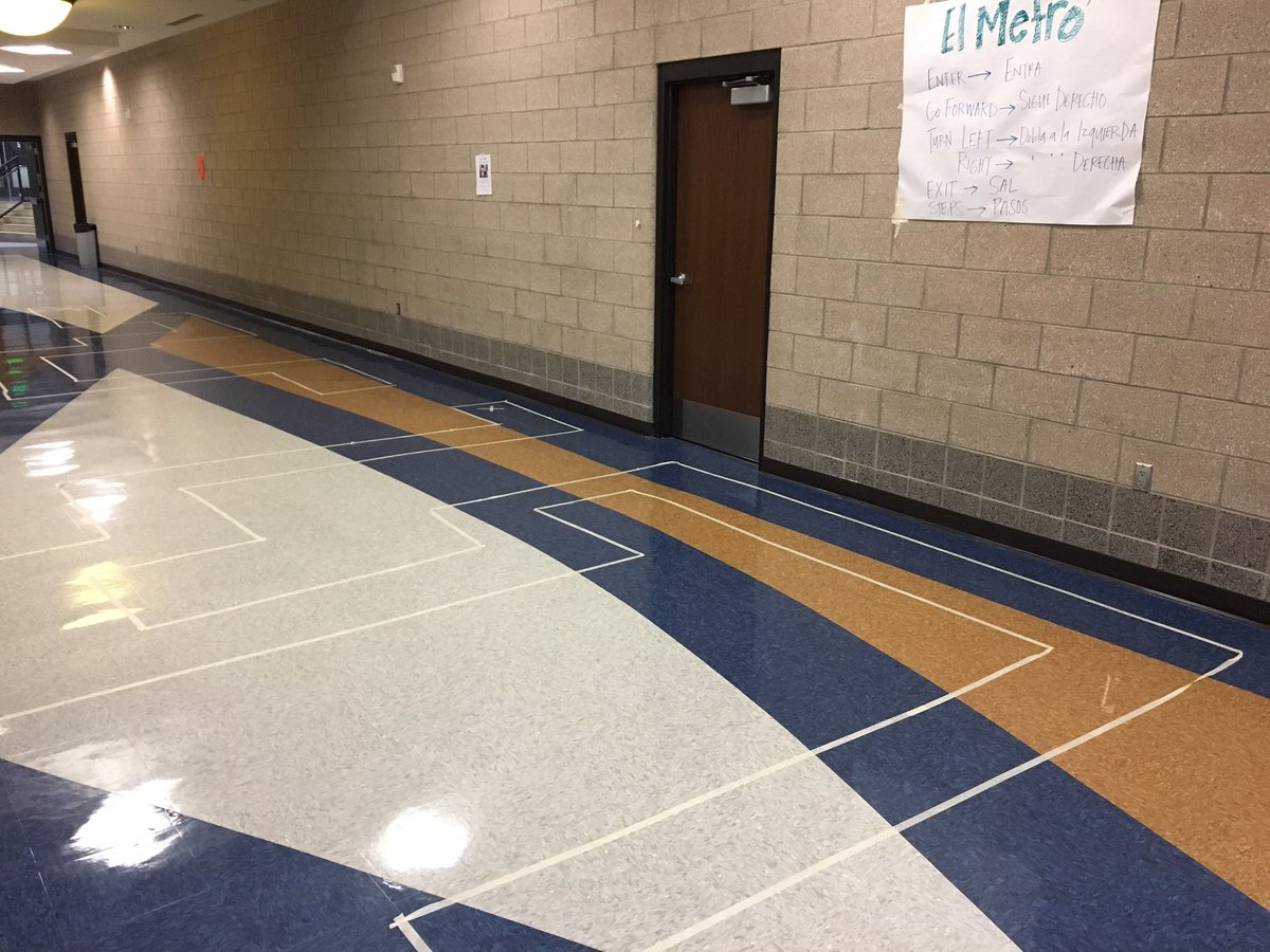 Teaching directions in Spanish with mazes! <a href="/CornerCanyonHS/">Corner Canyon HS</a> #learningisfun