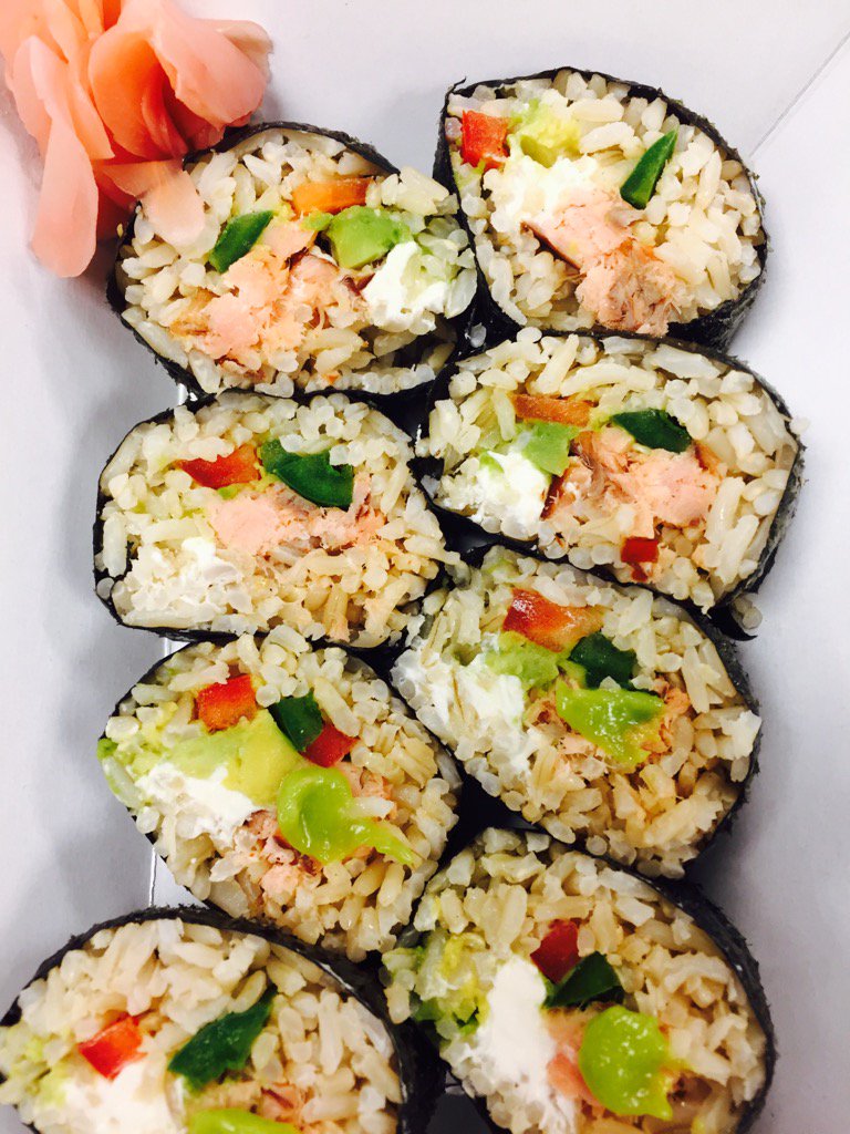 Sushi for lunch in D6- say what!?  Debuting on <a href="/D6_El_Fuego/">El Fuego- Food Truck</a> food truck.  Homemade, Hand rolled