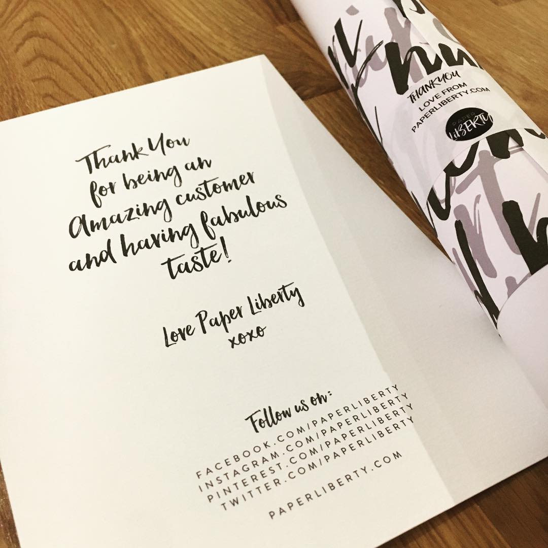 PaperLiberty's tweet image. We love our customers ❤️ #thankyou #loveyourcustomers #loyalcustomers