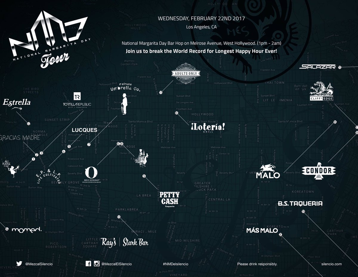 Tomorrow is #NationalMargaritaDay and you can find me putting back a <a href="/MezcalSilencio/">Mezcal El Silencio</a> Marg or two on the east side. Who's coming!? 👏🏼