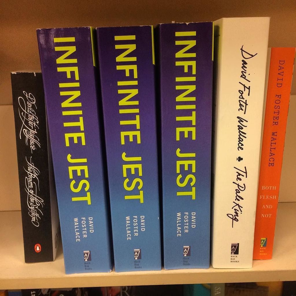 Happy birthday David Foster Wallace! Look at these new copies of \"Infinite Jest\". The spin 