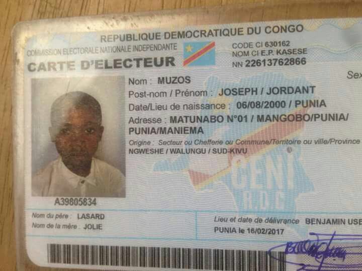 VoiceOfCongo's tweet photo. 🚨Elections en #RDC : Enrôlement de mineurs 😳 . #DRC https://t.co/9GVQYdKuBD