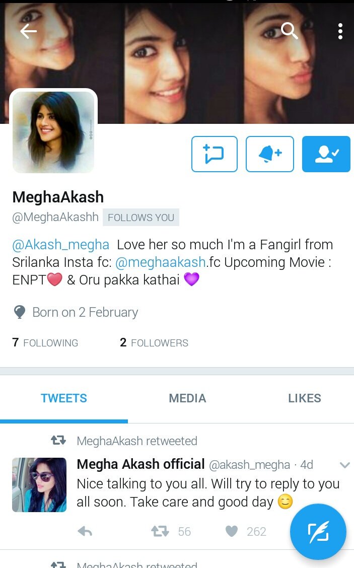 KeerthyySureshh's tweet photo. Frndz plz follow my fanpage of
@akash_megha 
👇👇👇👇

@MeghaAkashh 
@MeghaAkashh 
@MeghaAkashh 
@MeghaAkashh 
@MeghaAkashh 
#meghaakash #ENPT https://t.co/r7hADR3V6N