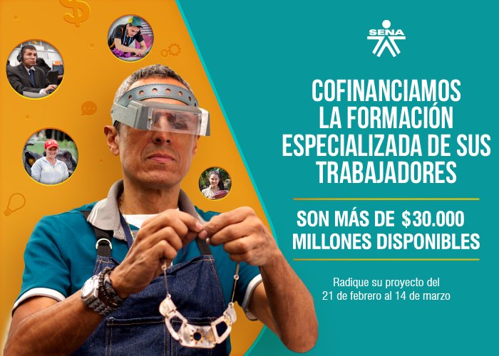 CatalinaCote's tweet photo. #FormaTusTrabajadoresConElSENA Del 21 de febrero hasta el 14 de marzo, las empresas podrán participar de esta convocatoria @SENAComunica https://t.co/lei6265kTp