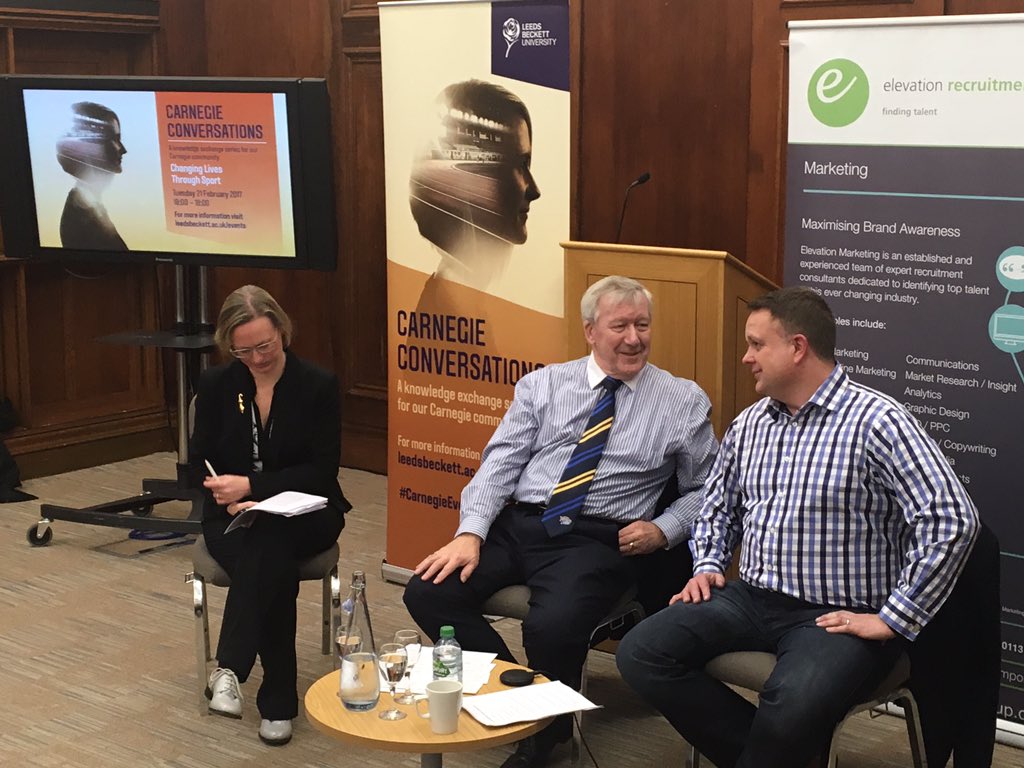 Carnegie_Sport's tweet photo. A big welcome to @CIM_Exchange, @BrassAgency &amp; @leedsrhinos for tonight's #carnegieconversations https://t.co/rvauaIjxPy