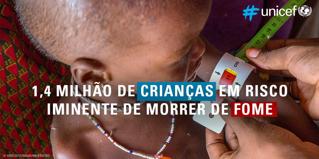 unicefbrasil's tweet photo. "O tempo está se esgotando para mais de 1 milhão de crianças. Nós ainda podemos salvar muitas vidas". https://t.co/eVyHnUMMRE https://t.co/UZOs3GuTGc