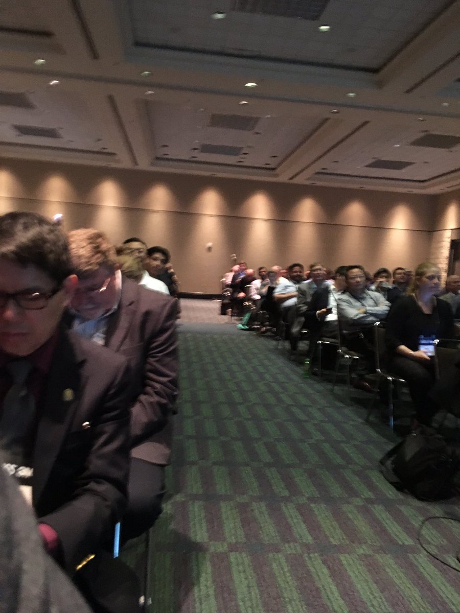 ranicholson's tweet photo. Good crowd here in W208c to hear about #MachineIntelligence &amp; clinical variation w @FollowMercy @toddstewartmd &amp; @Ayasdi #himss17 https://t.co/IaYo5xpNqM