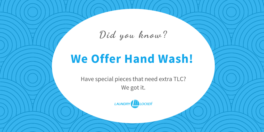 laundrylocker's tweet image. Did you know we offer hand wash? It's for those special pieces that need a little extra TLC :) #wegotthis #laundrydone