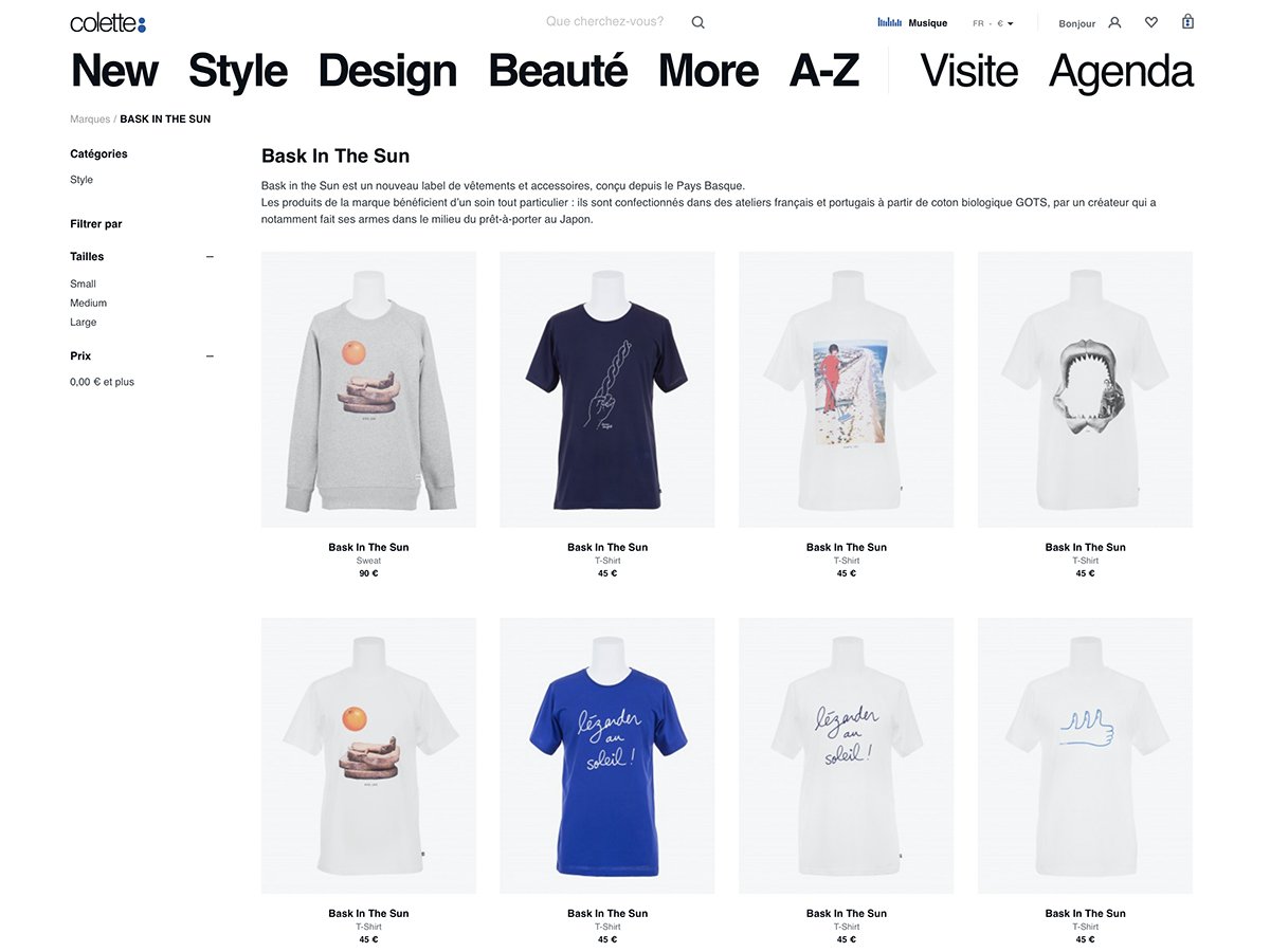 La nouvelle collection est déjà en vente chez <a href="/coletteparis/">colette</a>. Dépêchez-vous, tout va partir très vite ! colette.fr/marques/bask-i…