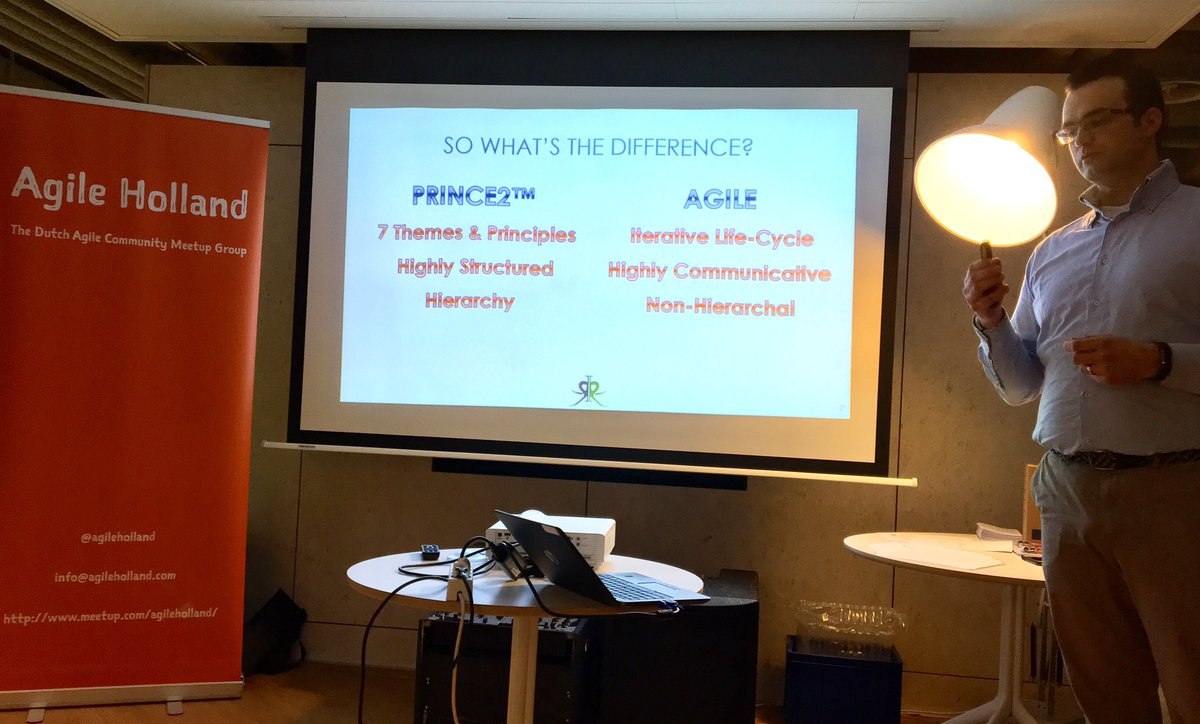 RitsmaMerel's tweet photo. @agileholland #meetup on how #agile compares with Prince2 with Andrew James Barker @LINKITGroup https://t.co/uXn67UDlDr