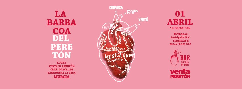 La BARbacoa del Peretón: música y gastronomía (¡barra y buffet libre!) unidos en este evento, vía <a href="/CmonMurcia/">C'mon Murcia</a> bit.ly/2kUE47P