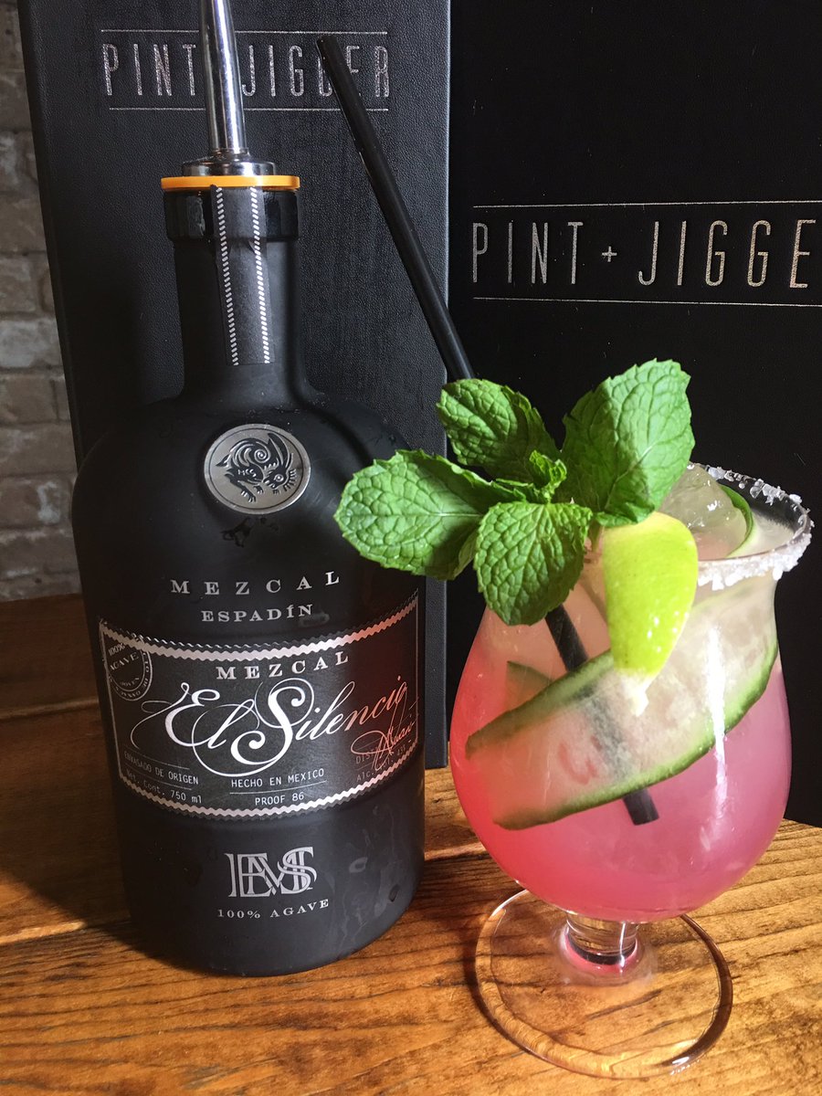 And, not to be forgotten, <a href="/pintandjigger/">Pint and Jigger</a> for the win with this <a href="/MezcalSilencio/">Mezcal El Silencio</a> Jalisco Maid beauty for #NationalMargaritaDay! #brokedamouth