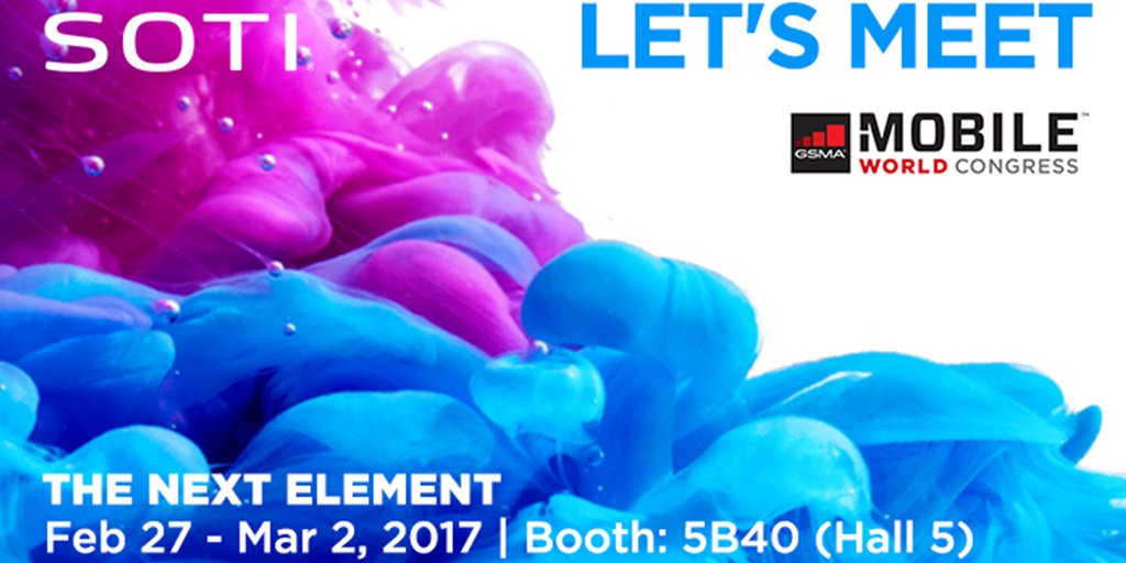 SOTILATAM's tweet photo. #MWC17 es en 6 días. Visite nuestro stand por un café o por un cocktail y conversemos sobre #MovilidadEmpresarial &amp; #IoT https://t.co/SHxcJotj8F