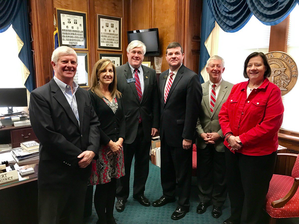BillCowsert's tweet photo. Oconee County Board of Education and Superintendent, Jason Branch, paid a visit to the Gold Dome for Board Association Day at the Capitol. https://t.co/HvTYK9sYQj