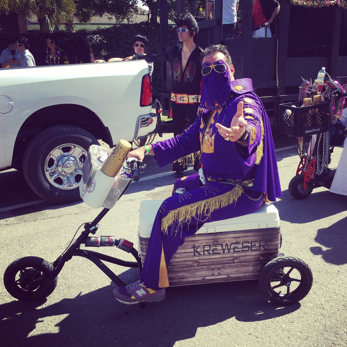 Get your #kreweser for #mardigras the only rideable cooler with 94quarts of space!