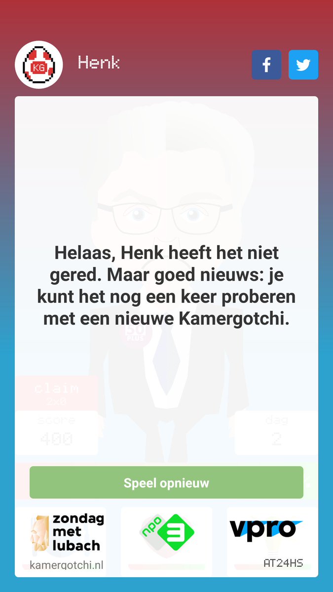 EdithdeKoning's tweet image. Sorry Henk...... . #zml kamergotchi.nl