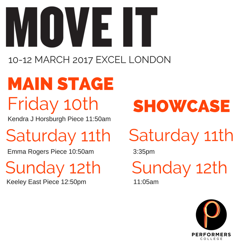 PERFORMERS_COLL's tweet photo. Join us this March @ExCeLLondon for #MOVEIT2017 Be sure to set your reminders so you don't miss any of the performances! #NotToBeMissed https://t.co/mR9jhK0ivV