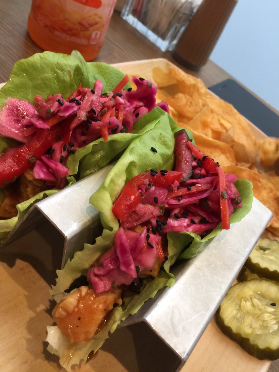 BUFFoodRetail's tweet photo. Lettuce wraps for the win! #QueenCityKitchen 😍😍😍 https://t.co/7cfF59l2SV