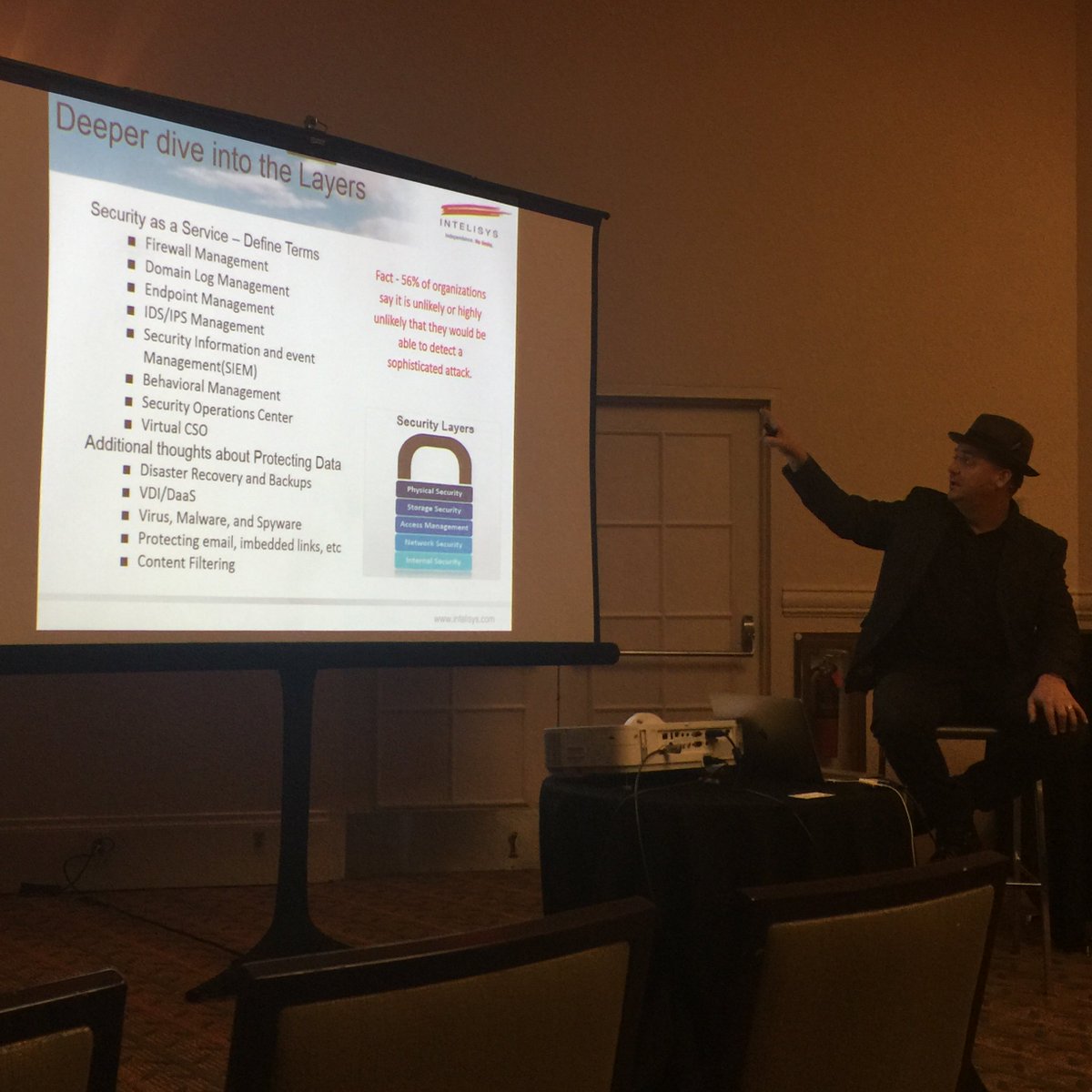 calltower's tweet photo. @IntelisysCorp Deeper dive into the importance &amp; urgency of security! #mindshareFL https://t.co/pBaHISXG8K