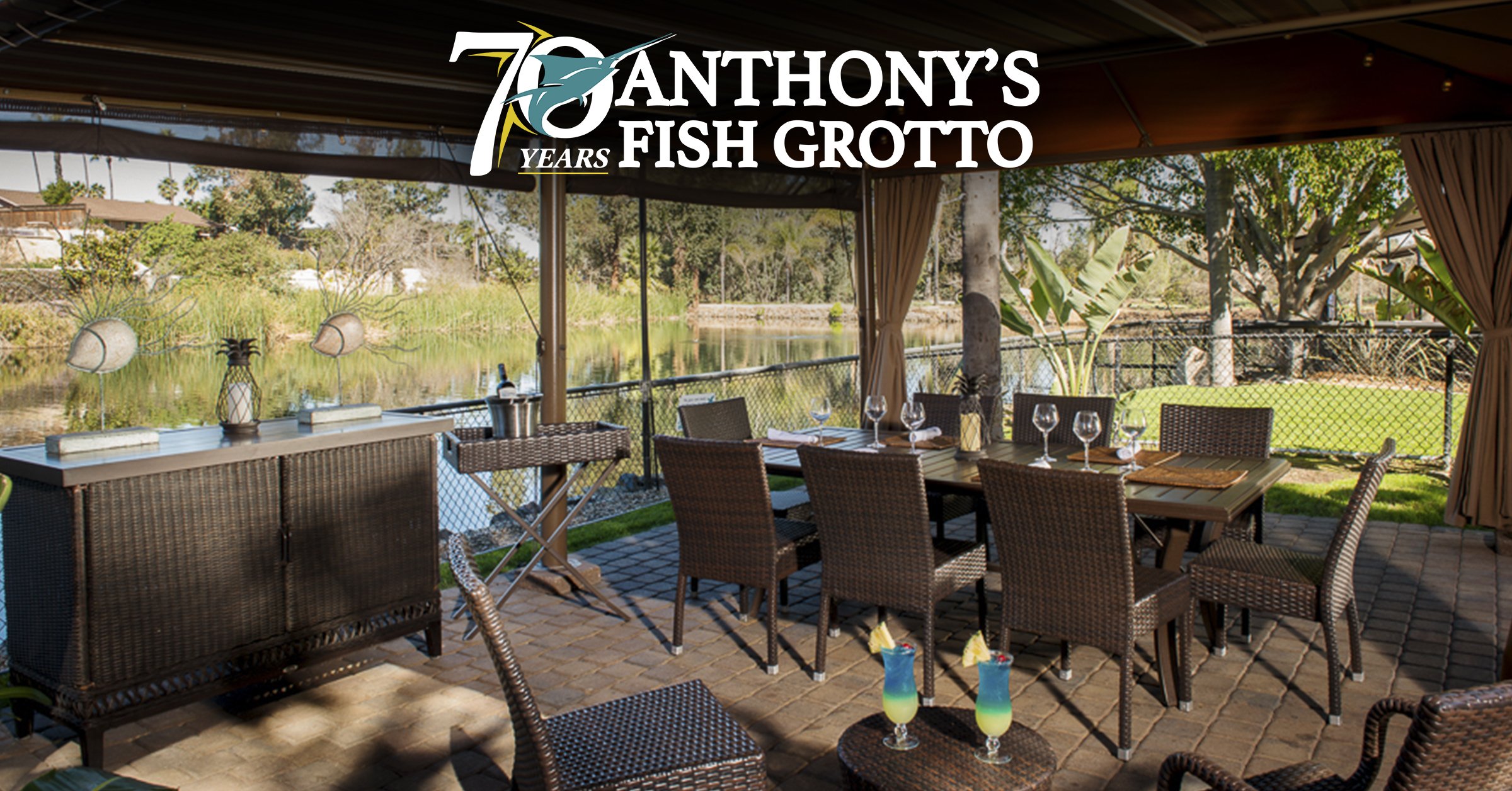 Anthonys Fish Grotto on Twitter "Private dining at our lakeside, La