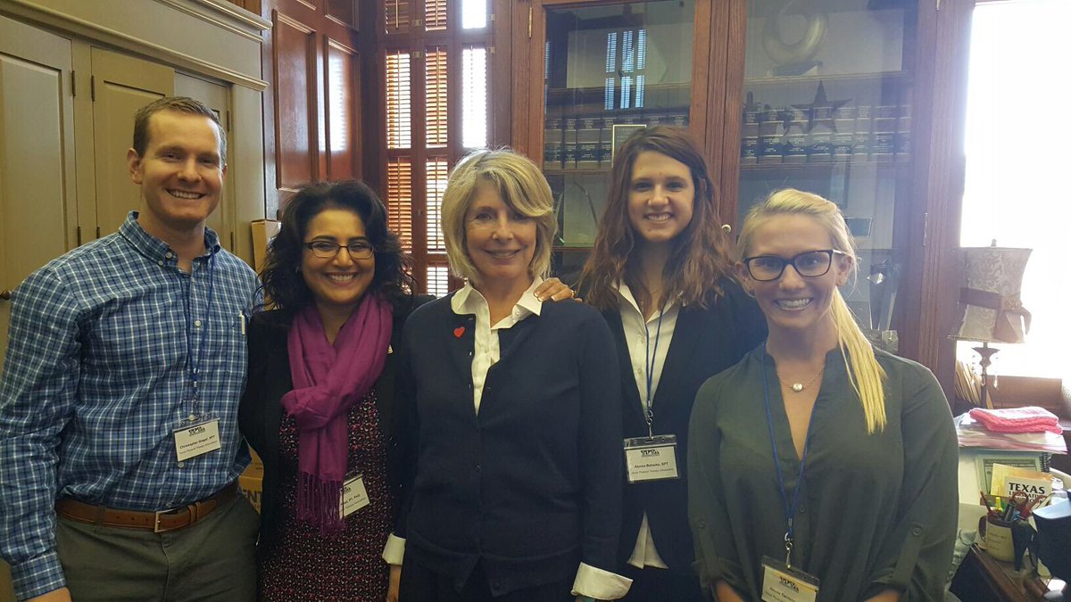 sabalasko's tweet photo. Thanks to Judy Dale for meeting us on behalf of @Senfronia4Texas we ask for support with HB 2118 to allow for direct access to PT services https://t.co/3kzIgFfduV