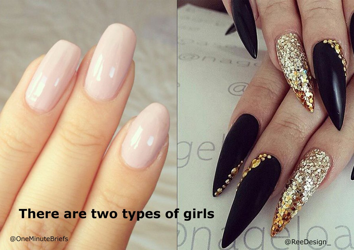 ReeDesign_'s tweet photo. There are two types of girls #FALSENAILS #Advertising #Creative @OneMinuteBriefs https://t.co/piKI9WcGH9