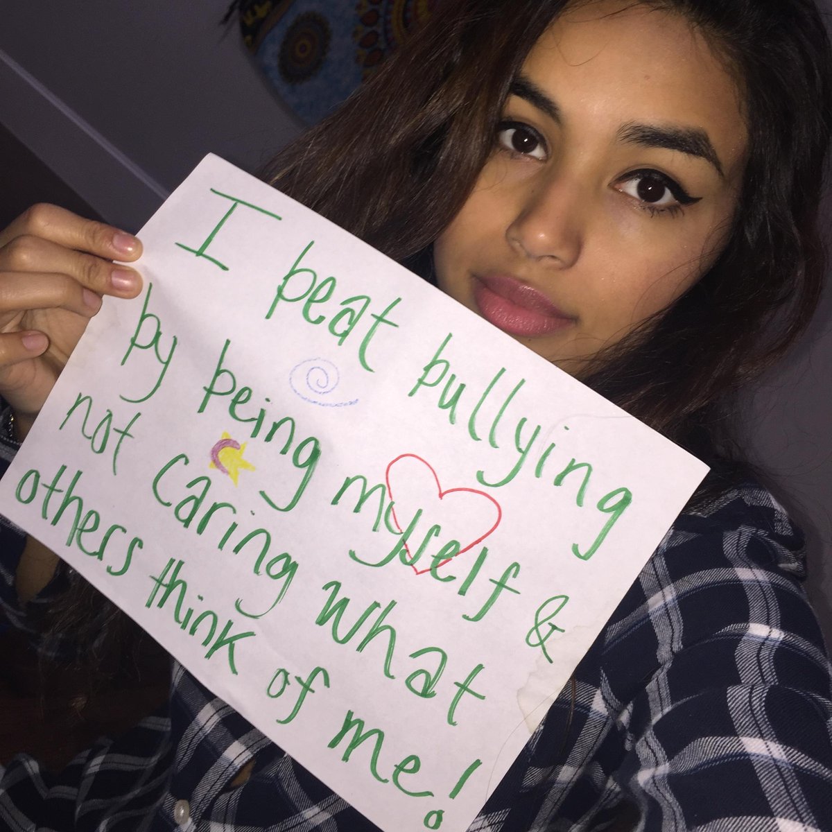 dosomething's tweet photo. "Never be afraid to be yourself and don't let others discourage it. You'd be surprised how many people would love the real you." -Priscila https://t.co/IYxB8Wirky