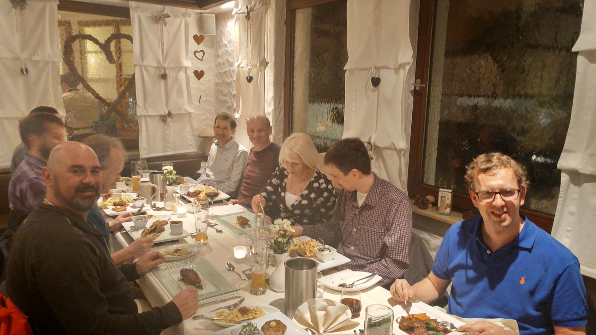 AndreasNauerz's tweet photo. The #IBM Event Services team out for dinner after some very productive meetings #OpenWhisk #MessageHub https://t.co/AsVZa8QxWm