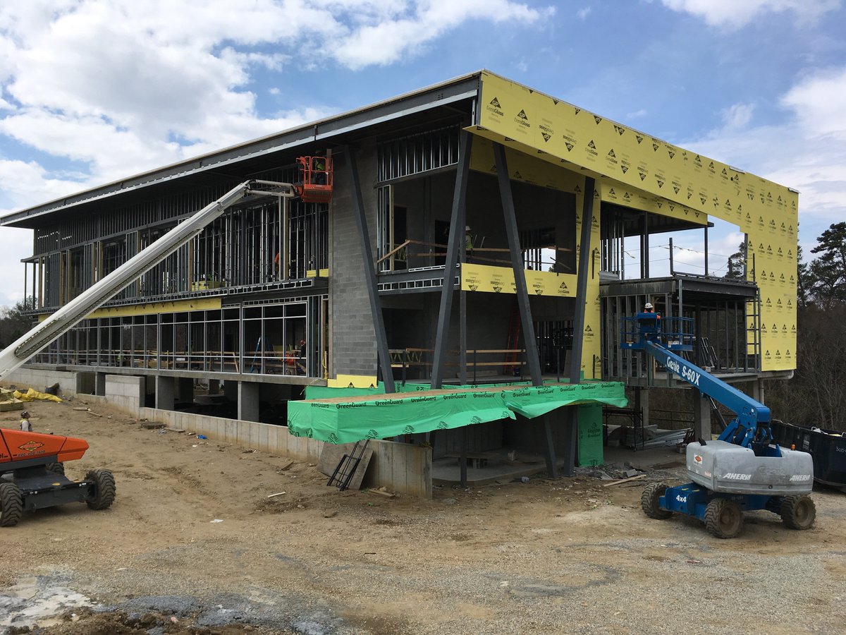 Making strides at Cruz &amp; Associates! The roofing has been completed &amp; the exterior sheathing is nearly finished. @cruzlawfirm #construction