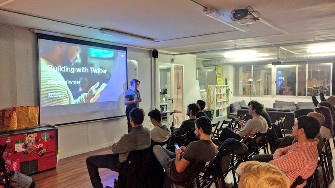 Great evening kicking off the #TapIntoTwitter Barcelona meetup with @dasago78 @andypiper @macAndPeach<a href="/tag/tapintotwitter"class="tags">#TapIntoTwitter</a>