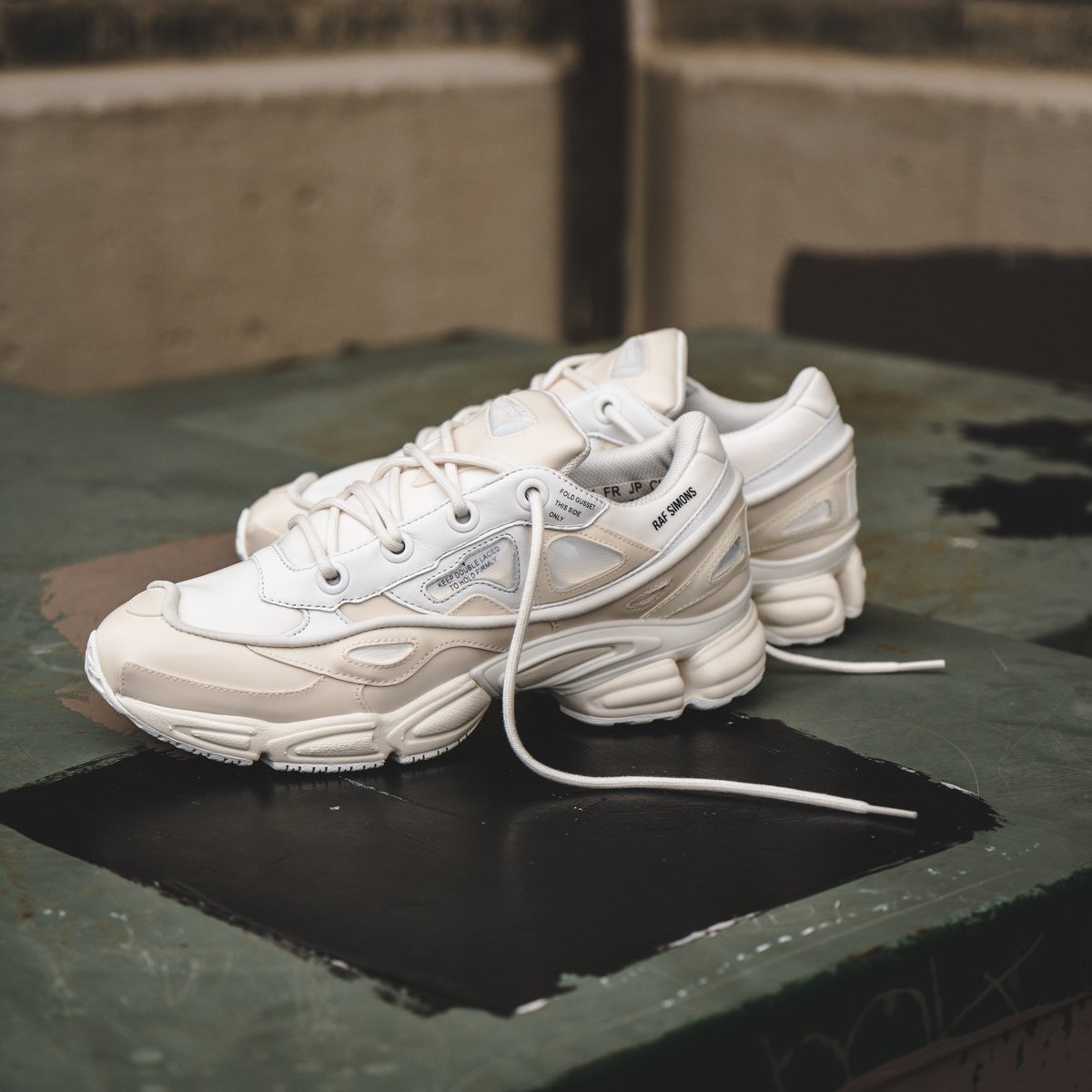 adidas x raf simons ozweego bunny cream white