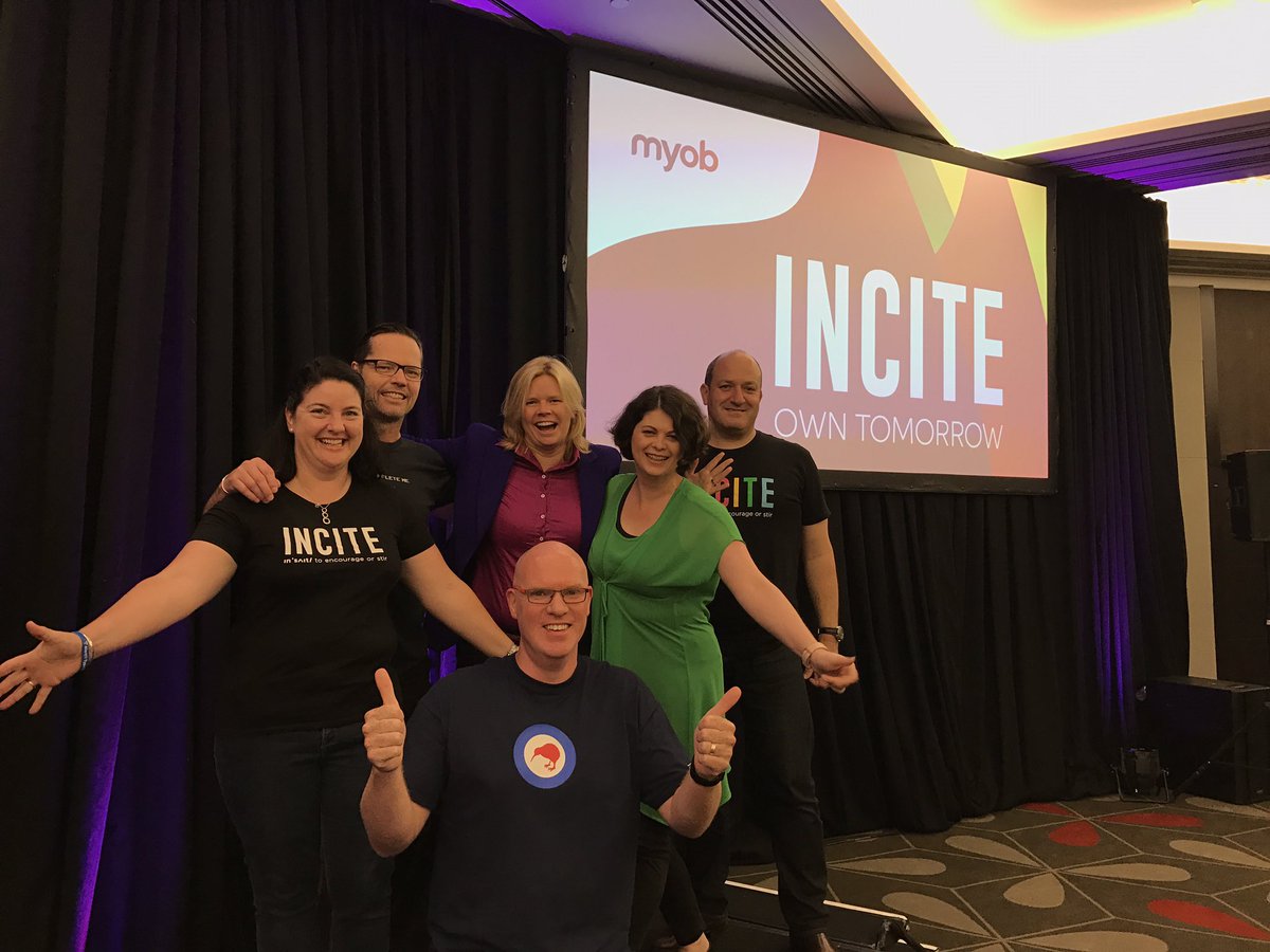 We are so excited to be in Wellington with #MYOBINCITE   It's nearly start time. We can't wait!