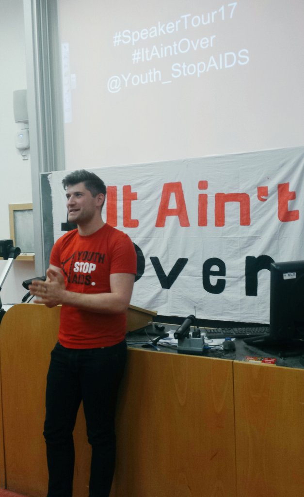 Jimmy is explains the importance of #support and security in his experience with HIV. Amazing stories during #SpeakerTour17 #ItAintOver